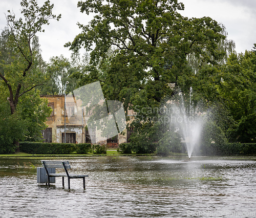 Image of park after storm