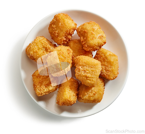 Image of fried fish fillet nuggets