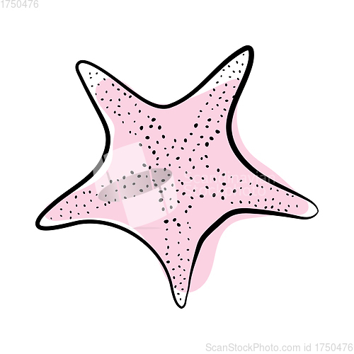 Image of Doodle Sketch Starfish