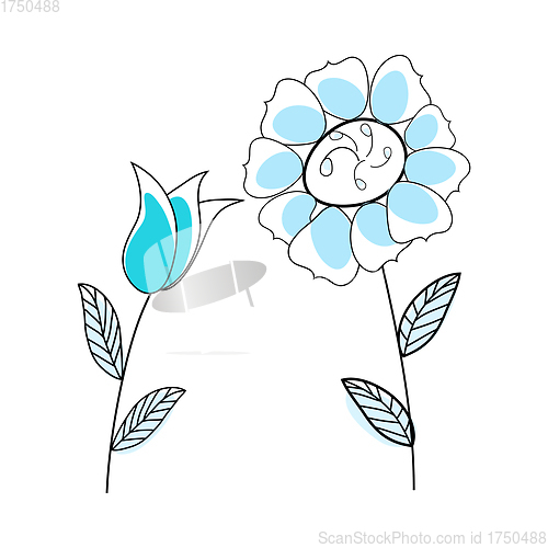 Image of Doodle Sketch Flower
