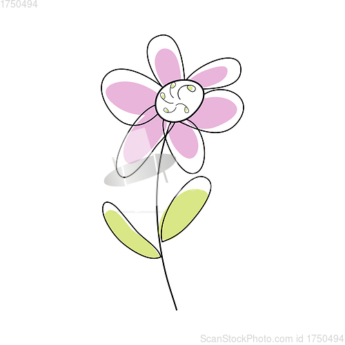 Image of Doodle Sketch Flower