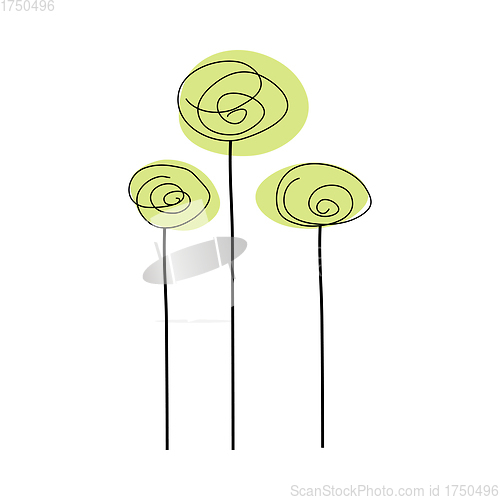 Image of Doodle Sketch Flower