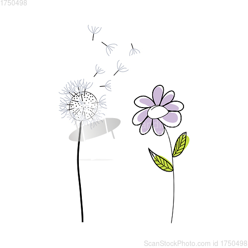 Image of Doodle Sketch Flower