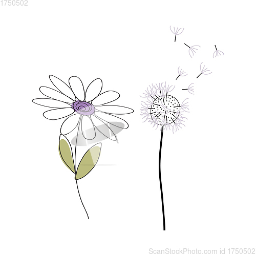 Image of Doodle Sketch Flower