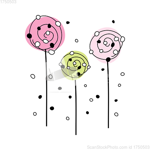 Image of Doodle Sketch Flower