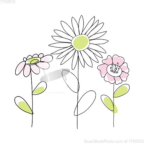 Image of Doodle Sketch Flower