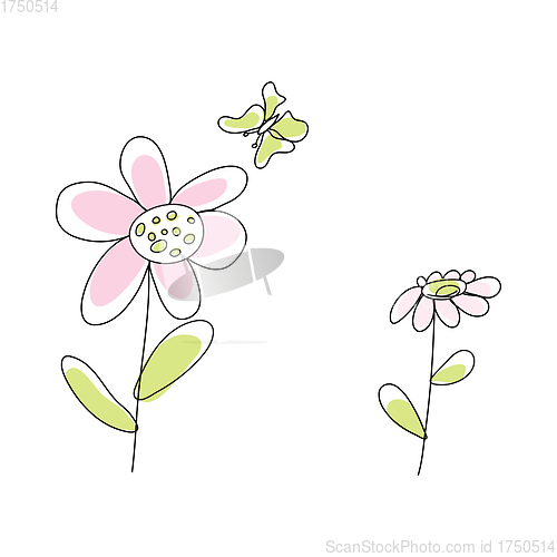 Image of Doodle Sketch Flower
