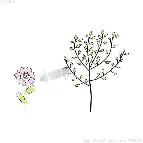 Image of Doodle Sketch Flower