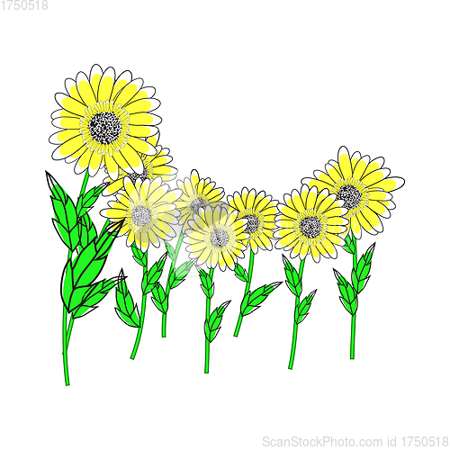 Image of Doodle Sketch Sunflower