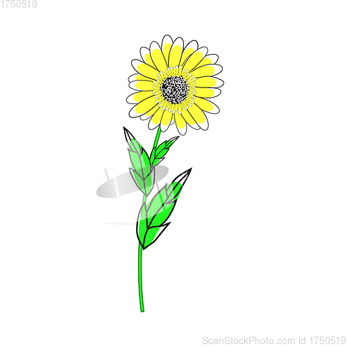 Image of Doodle Sketch Sunflower