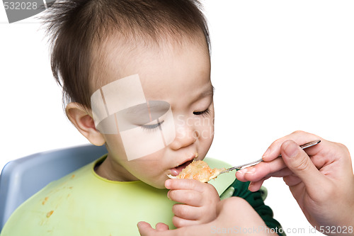 Image of Baby feeding time