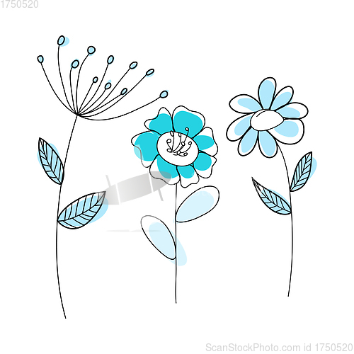 Image of Doodle Sketch Flower