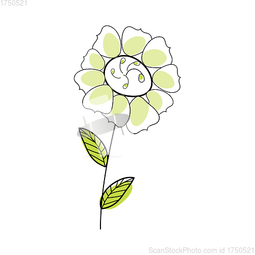 Image of Doodle Sketch Flower