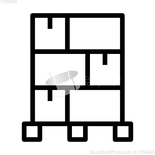 Image of Cardboard Package Box Icon
