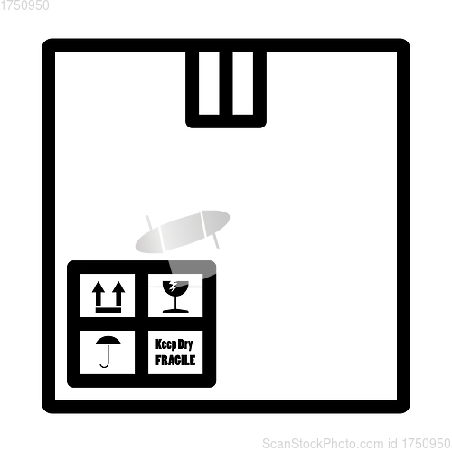 Image of Cardboard Package Box Icon