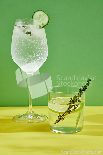 Image of two cocktail glasses