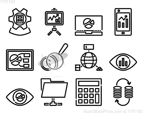 Image of Analytics Icon Set