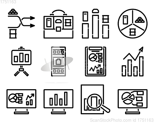 Image of Analytics Icon Set