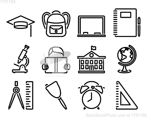 Image of Education Icon Set