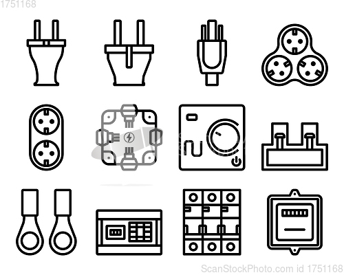Image of Electrics Icon Set