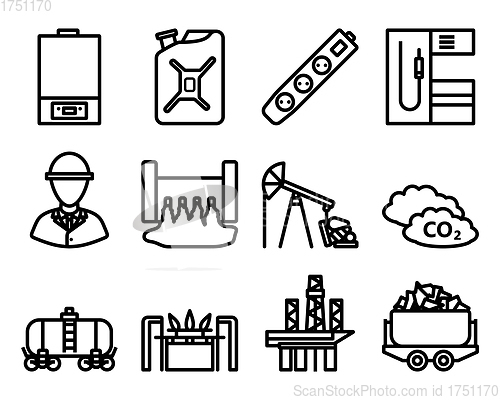 Image of Energy Icon Set