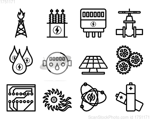 Image of Energy Icon Set