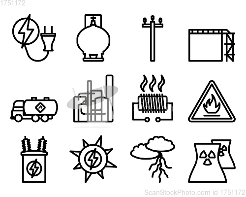 Image of Energy Icon Set