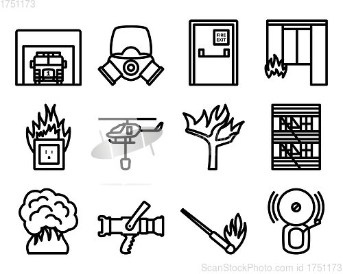 Image of Fire Icon Set