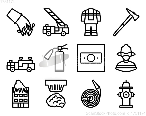 Image of Fire Icon Set