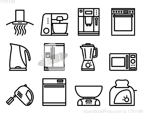 Image of Kitchen Icon Set