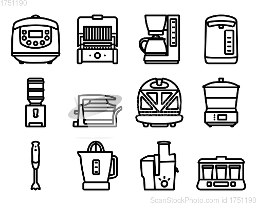 Image of Kitchen Icon Set