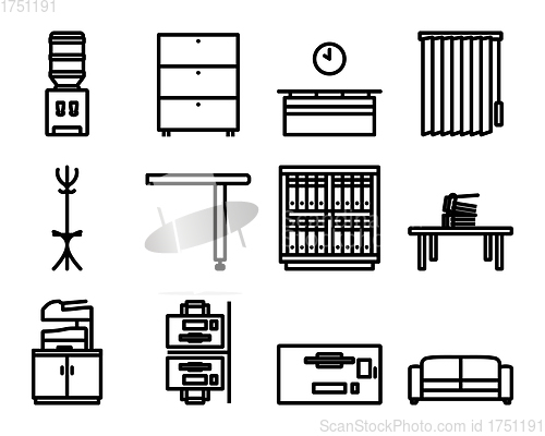 Image of Office Icon Set