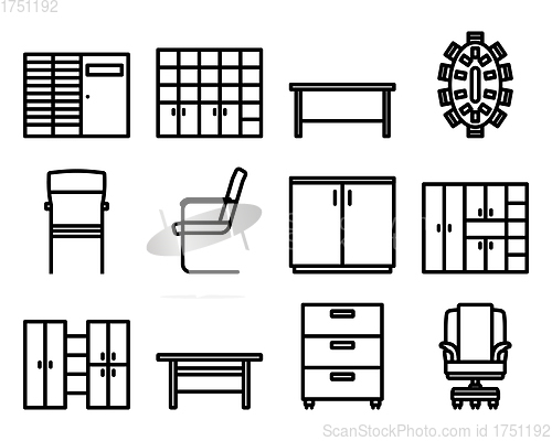 Image of Office Icon Set