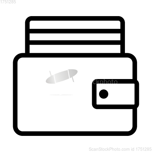 Image of Credit Card Get Out From Purse Icon