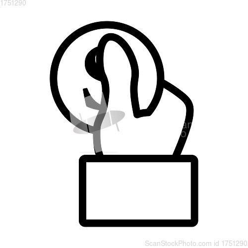 Image of Hand Hold Dollar Coin Icon