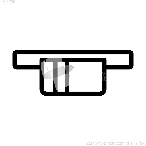 Image of Credit Card Sliding Out From ATM Icon