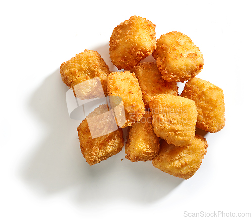 Image of fried fish fillet nuggets