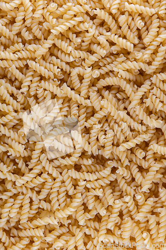 Image of Pasta fusilli texture