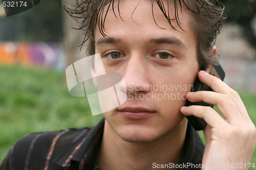 Image of on the phone