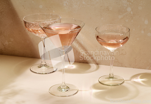 Image of various cocktail glasses 