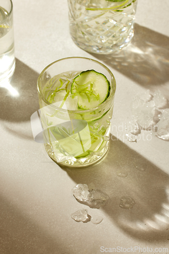 Image of glass of iced water