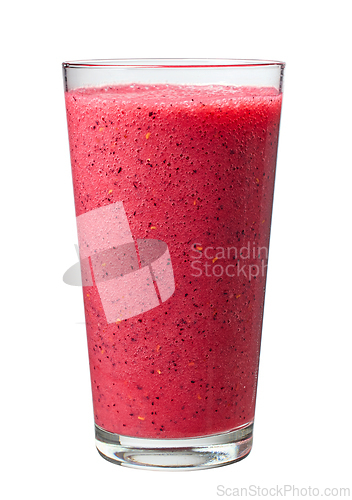 Image of glass of red smoothie