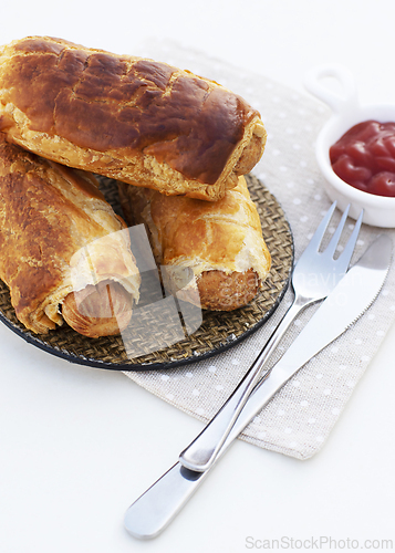 Image of Rolled Hot Dog Sausages