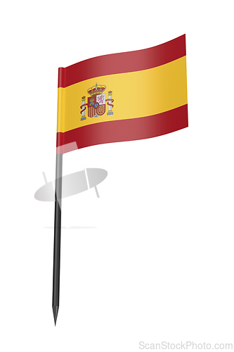 Image of Toothpick with Spainish flag