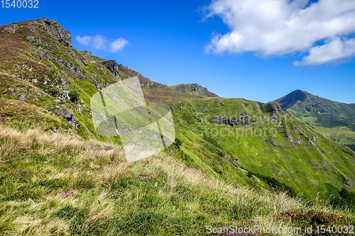Image of Puy Mary and Chain of volcanoes of Auvergne, Cantal, France