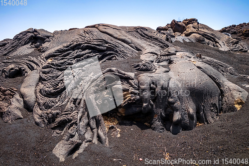 Image of Lava flow detail on Pico do Fogo, Cape Verde