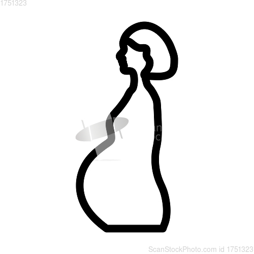 Image of Pregnant Woman With Baby Icon