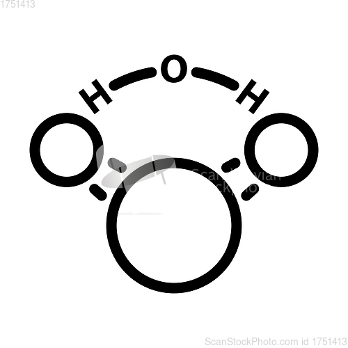 Image of Icon Of Chemical Molecule Water