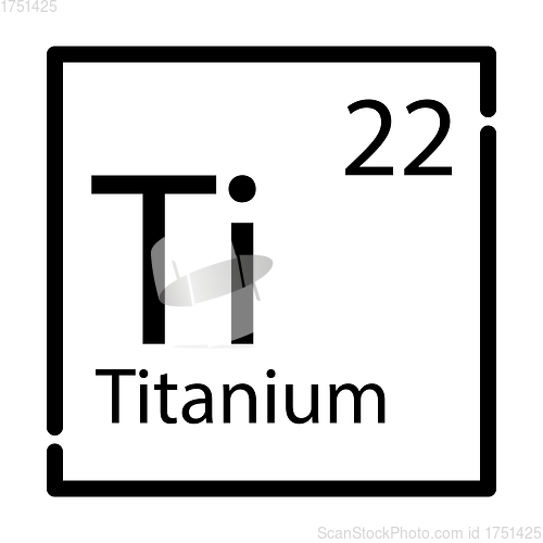 Image of Icon Of Chemistry Element