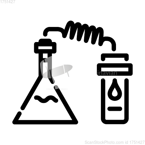 Image of Icon Of Chemistry Reaction With Two Flask